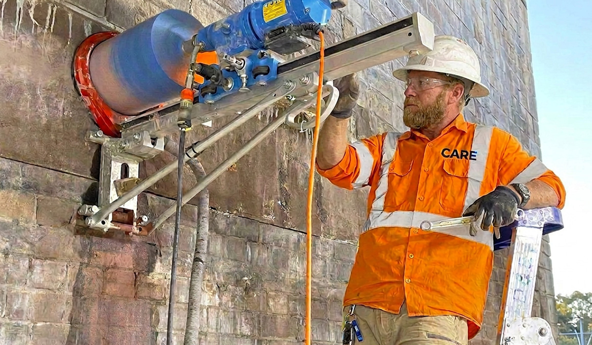 Hardened concrete sampling and core extraction