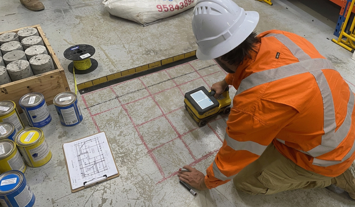 Scanning, coring, cutting and preparation works